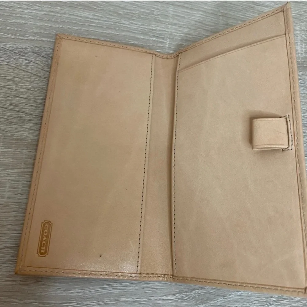 Coach Checkbook Monogram Wallet